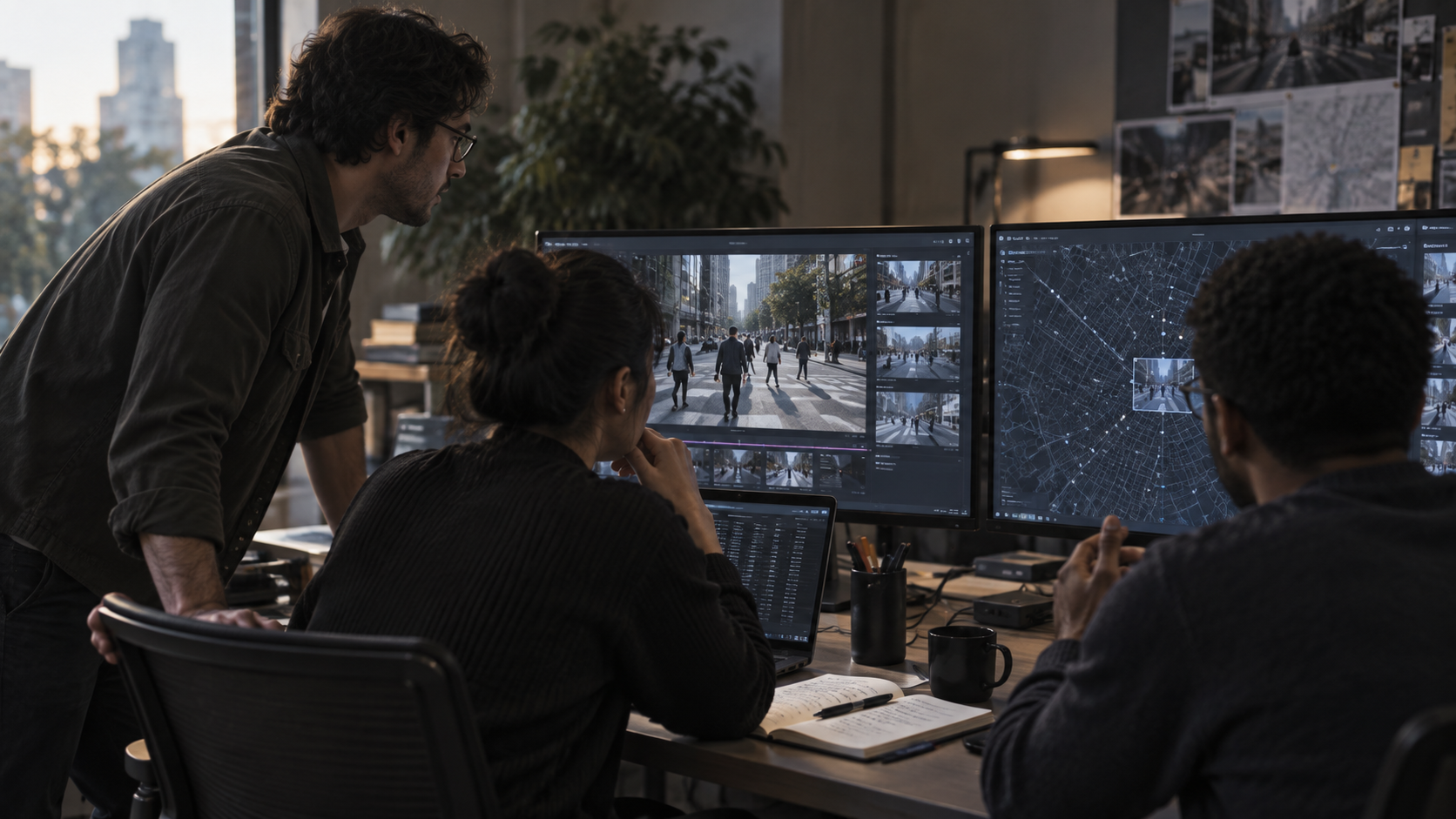 A Harbor team reviewing and validating captured real-world data